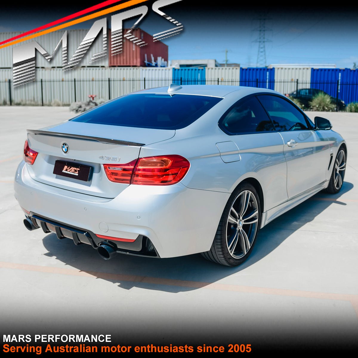 Carbon Fibre M Performance Style Rear Trunk Lip Spoiler Bodykit for BMW 4 - Series F32 Coupe 2013 - 2020 - Mars Performance
