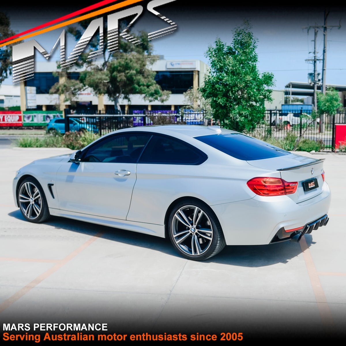Carbon Fibre M Performance Style Rear Trunk Lip Spoiler Bodykit for BMW 4 - Series F32 Coupe 2013 - 2020 - Mars Performance