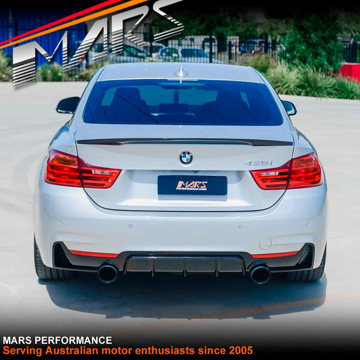 Carbon Fibre M Performance Style Rear Trunk Lip Spoiler Bodykit for BMW 4 - Series F32 Coupe 2013 - 2020 - Mars Performance