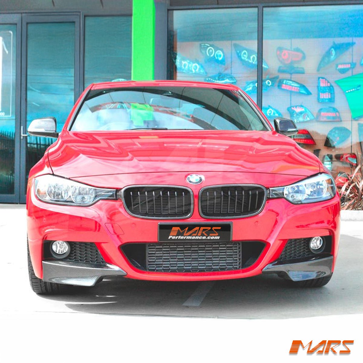 Carbon Fibre Performance Front bumper bar Splitters Spoiler Bodykit for BMW 3 - Series F30 F31 M Tech M Sport 2012 - 2018 - Mars Performance