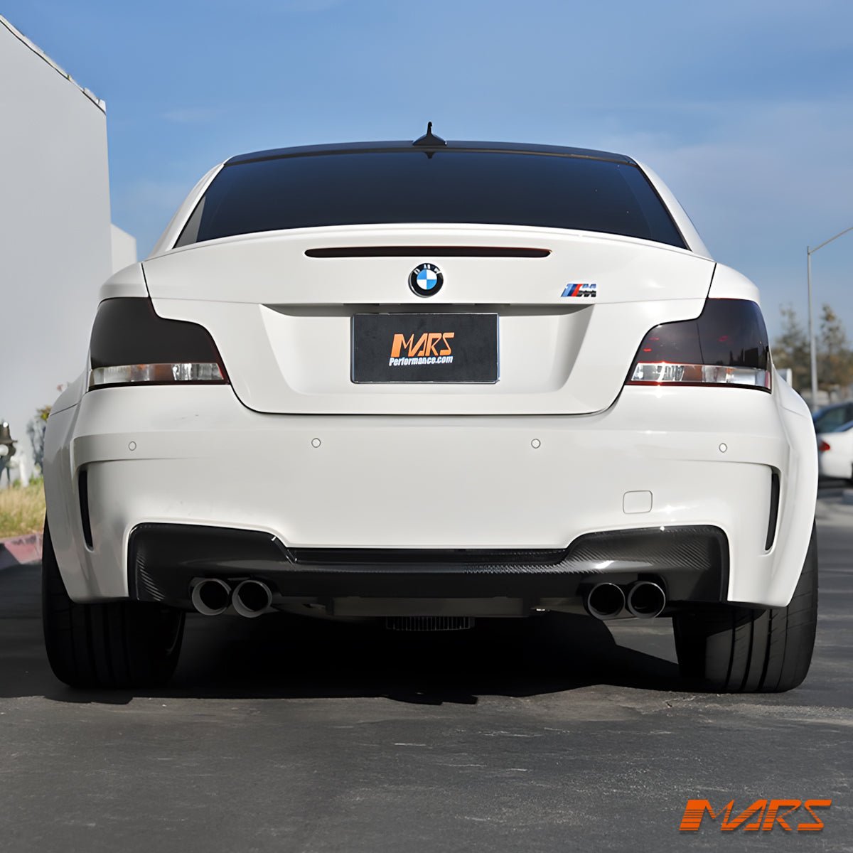 Carbon Fibre Rear Bumper Bar Diffuser Lip Bodykit for BMW E82 1M Coupe 2011 - 2012 - Mars Performance