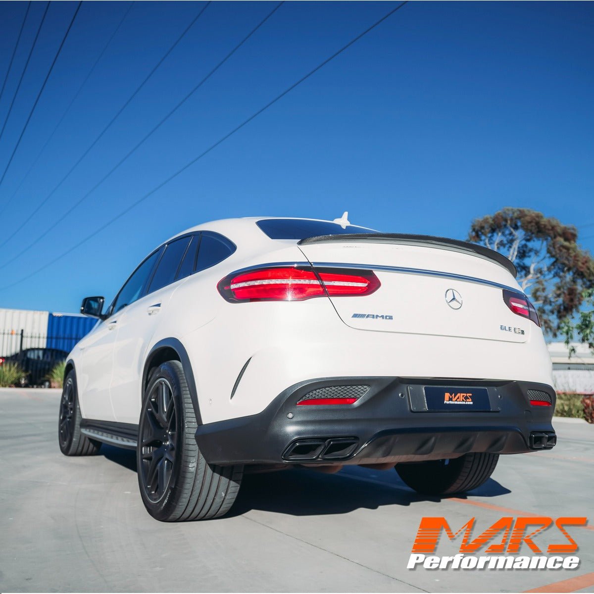 Carbon Fibre Rear Trunk Lip Spoiler Bodykit for Mercedes - Benz GLE Coupe W292 C292 & GLE63 GLE43 AMG 2015 - 2019 - Mars Performance