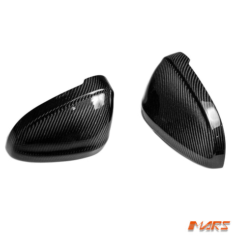 Carbon Fibre Replacement Mirror Cover caps Bodykit for AUDI A4 S4 RS4 B9 & A5 S5 RS5 F5 - Mars Performance