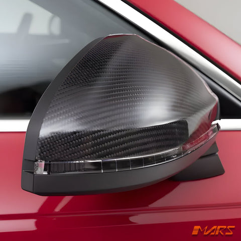 Carbon Fibre Replacement Mirror Cover caps Bodykit for AUDI A4 S4 RS4 B9 & A5 S5 RS5 F5 - Mars Performance