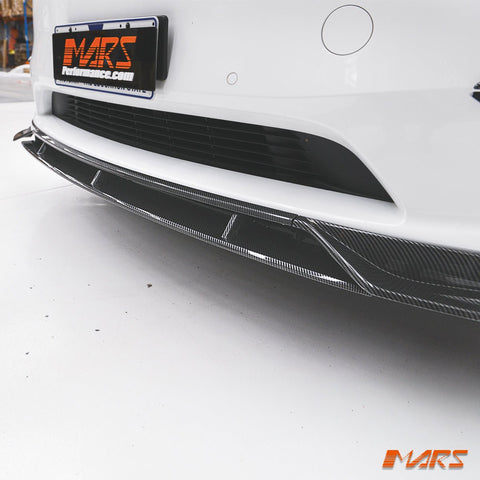 Carbon Print Aero DYNAMIC Lower Front Bumper bar Lip Spoiler BodyKit for Tesla Model Y 2022 - 2024 - Mars Performance