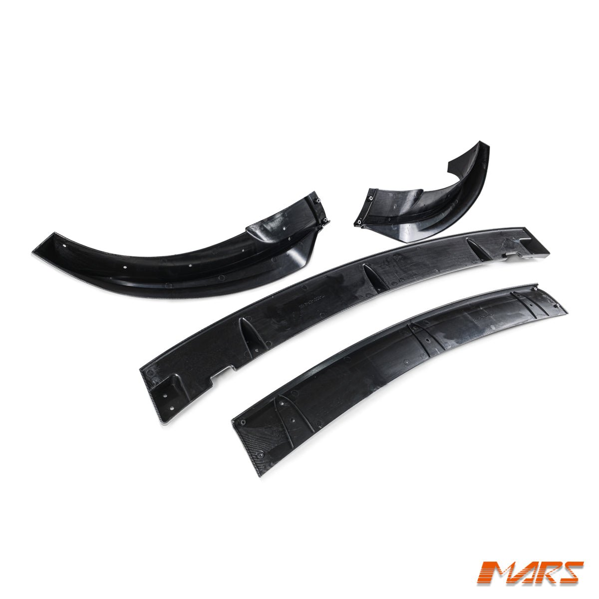 Carbon Print Aero DYNAMIC Lower Front Bumper bar Lip Spoiler BodyKit for Tesla Model Y 2022 - 2024 - Mars Performance
