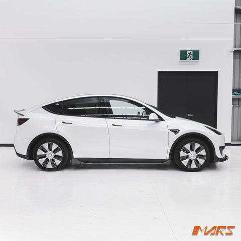 Carbon Print Aero DYNAMIC Lower Side Skirts Lip Spoiler BodyKit for Tesla Model Y 2022 - 2024 - Mars Performance