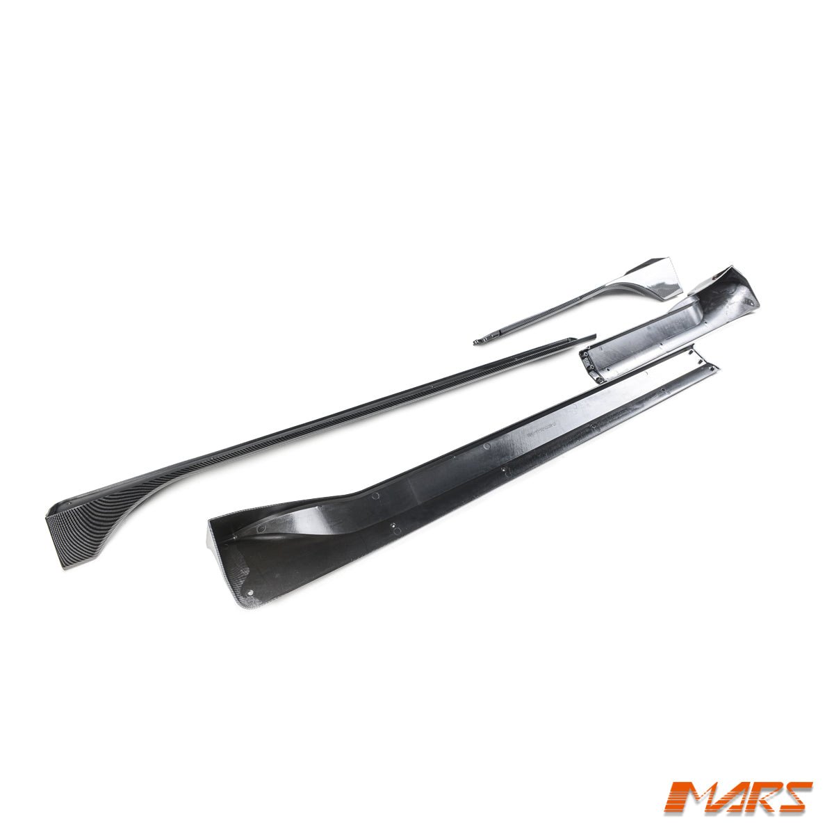Carbon Print Aero DYNAMIC Lower Side Skirts Lip Spoiler BodyKit for Tesla Model Y 2022 - 2024 - Mars Performance