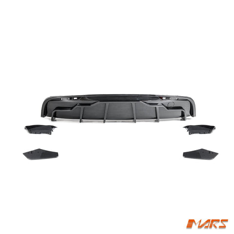 Carbon Print Aero DYNAMIC Rear Bumper Splitters Spoiler & Diffuser BodyKit for Tesla Model Y 2022 - 2024 - Mars Performance