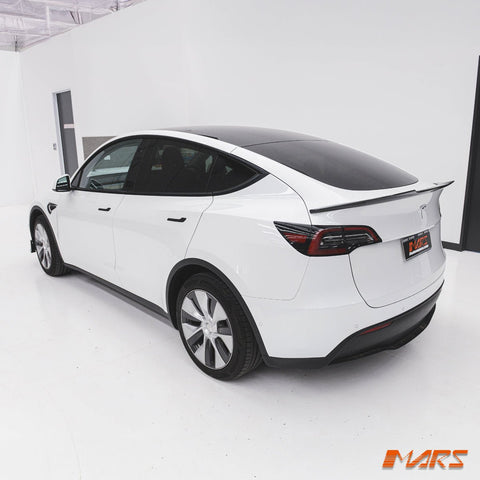 Carbon Print Aero DYNAMIC Rear Trunk Boot lip Spoiler BodyKit for Tesla Model Y 2022 - 2024 - Mars Performance