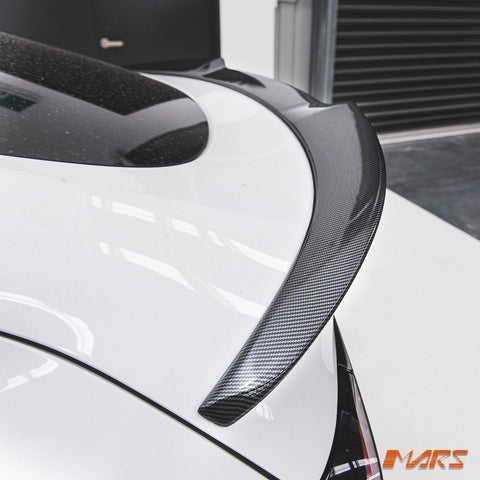 Carbon Print Aero DYNAMIC Rear Trunk Boot lip Spoiler BodyKit for Tesla Model Y 2022 - 2024 - Mars Performance