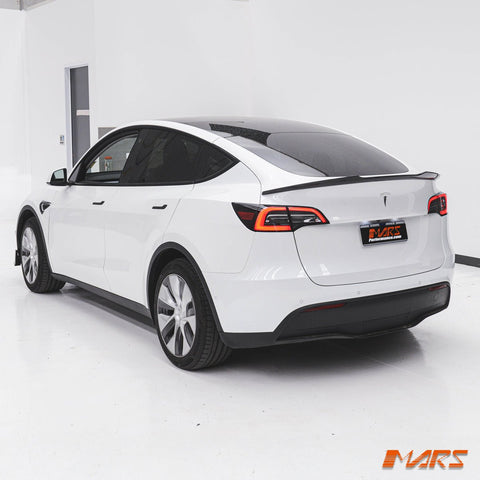 Carbon Print Aero DYNAMIC Rear Trunk Boot lip Spoiler BodyKit for Tesla Model Y 2022 - 2024 - Mars Performance