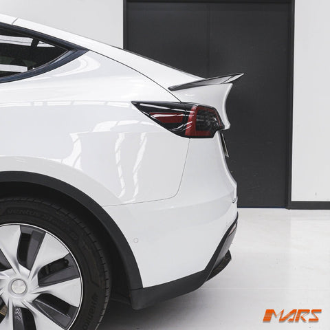 Carbon Print Aero DYNAMIC Rear Trunk Boot lip Spoiler BodyKit for Tesla Model Y 2022 - 2024 - Mars Performance