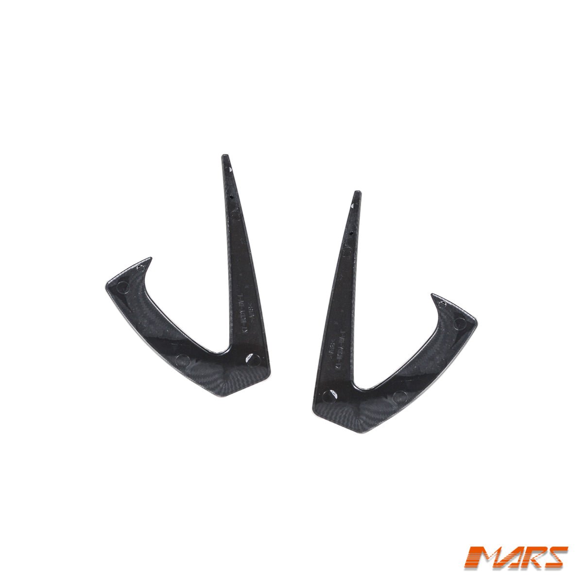 Carbon Print Aero DYNAMIC Side Fender Guard Camera Vent Blade Canard BodyKit for Tesla Model Y 2022 - 2024 - Mars Performance