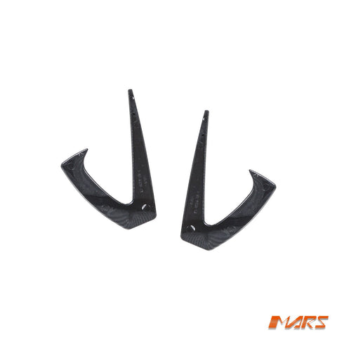Carbon Print Aero DYNAMIC Side Fender Guard Camera Vent Blade Canard BodyKit for Tesla Model Y 2022 - 2024 - Mars Performance