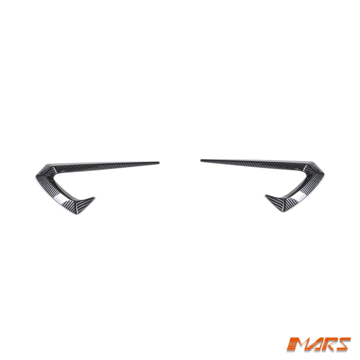 Carbon Print Aero DYNAMIC Side Fender Guard Camera Vent Blade Canard BodyKit for Tesla Model Y 2022 - 2024 - Mars Performance