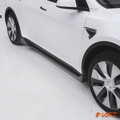 Carbon Print Aero DYNAMIC Side Fender Guard Camera Vent Blade Canard BodyKit for Tesla Model Y 2022 - 2024 - Mars Performance