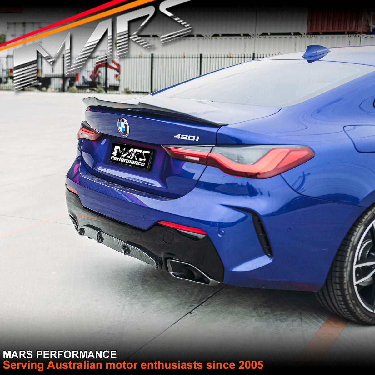 Carbon Print M440i Performance Style Rear Bumper bar diffuser Bodykit for BMW 4 Series G22 G23 M Sport 2020 - 2024 - Mars Performance