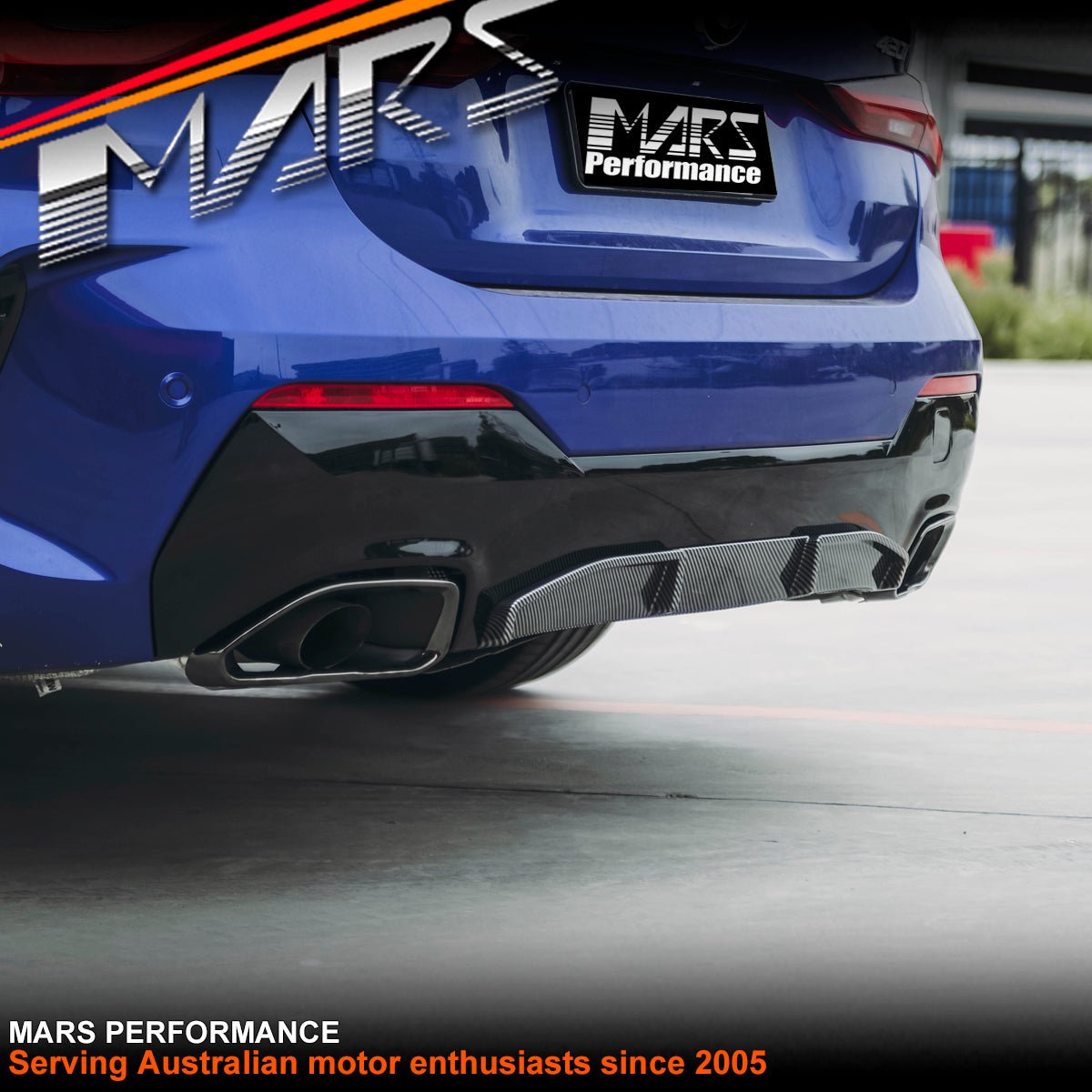 Carbon Print M440i Performance Style Rear Bumper bar diffuser Bodykit for BMW 4 Series G22 G23 M Sport 2020 - 2024 - Mars Performance