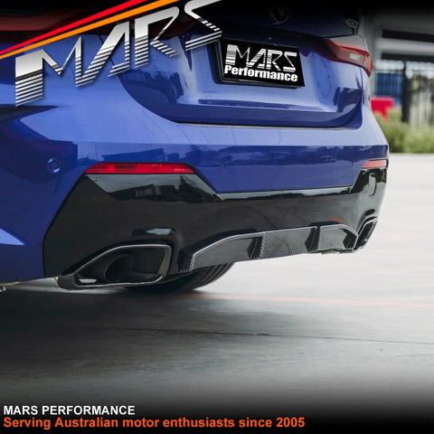 Carbon Print M440i Performance Style Rear Bumper bar diffuser Bodykit for BMW 4 Series G22 G23 M Sport 2020 - 2024 - Mars Performance