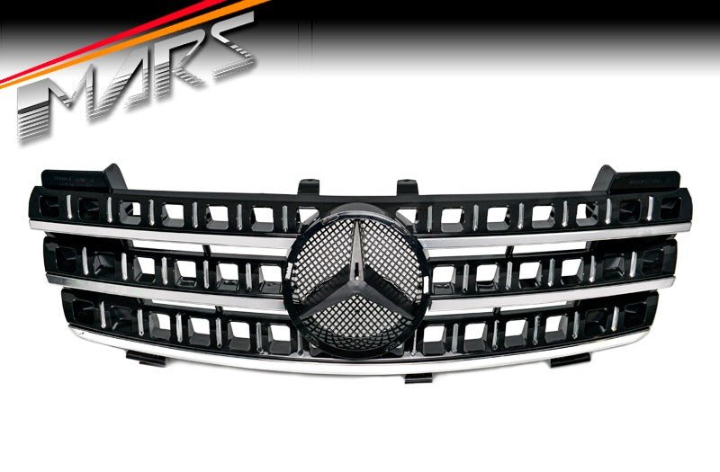 Chrome Black AMG ML63 Style Front Grille for Mercedes - Benz ML - Class W164 06 - 08 - Mars Performance