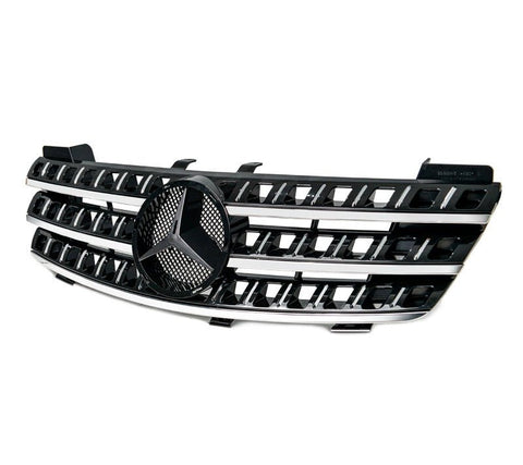 Chrome Black AMG ML63 Style Front Grille for Mercedes - Benz ML - Class W164 06 - 08 - Mars Performance