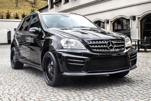 Chrome Black AMG ML63 Style Front Grille for Mercedes - Benz ML - Class W164 06 - 08 - Mars Performance