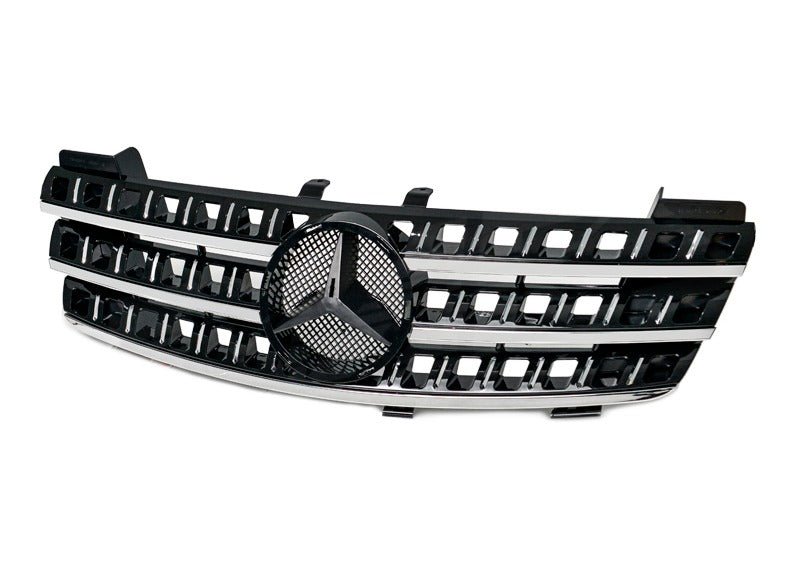 Chrome Black AMG ML63 Style Front Grille for Mercedes - Benz ML - Class W164 06 - 08 - Mars Performance