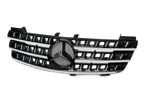 Chrome Black AMG ML63 Style Front Grille for Mercedes - Benz ML - Class W164 06 - 08 - Mars Performance