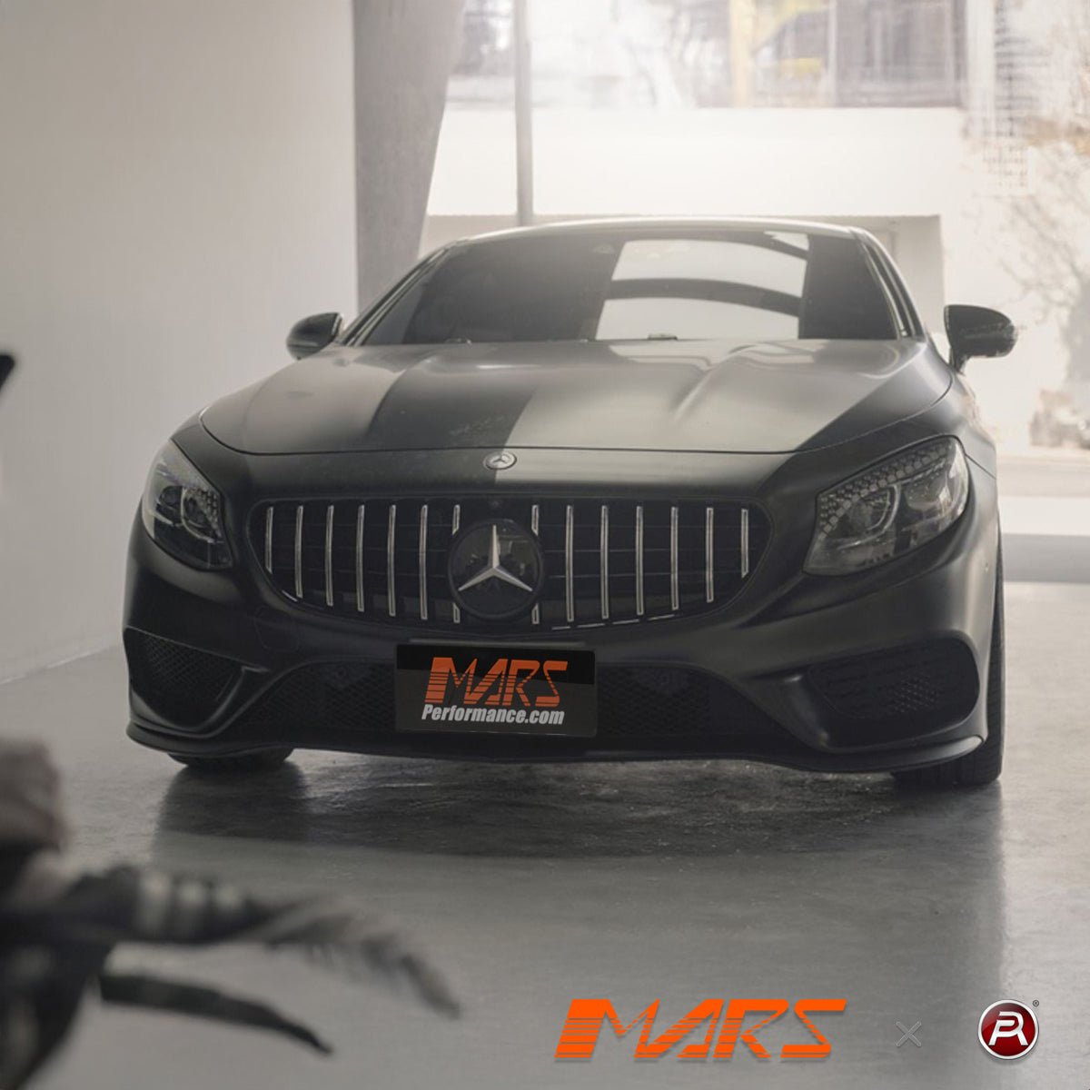 Chrome Black AMG S63 Panamericana Style Front Bumper Bar Grille Grill Bodykit for Mercedes - Benz S - Class Coupe W217 C217 2015 - 2021 - Mars Performance