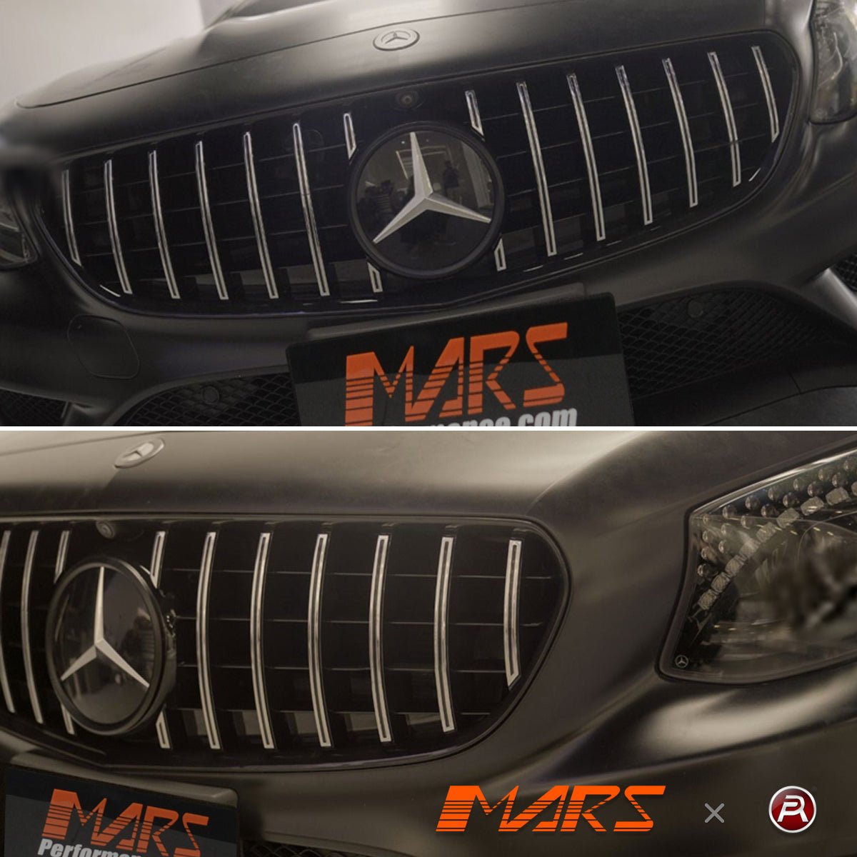 Chrome Black AMG S63 Panamericana Style Front Bumper Bar Grille Grill Bodykit for Mercedes - Benz S - Class Coupe W217 C217 2015 - 2021 - Mars Performance