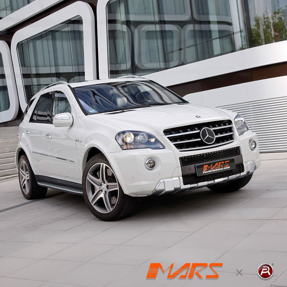 Chrome Black AMG Style Front Bumper Bar Grill Bodykit for Mercedes - Benz ML - Class W164 2009 - 2012 & ML63 - Mars Performance