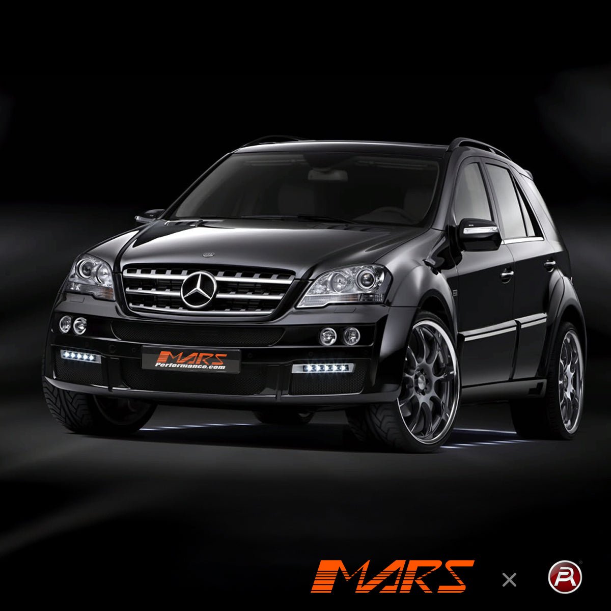Chrome Black AMG Style Front Bumper Bar Grill Bodykit for Mercedes - Benz ML - Class W164 2009 - 2012 & ML63 - Mars Performance