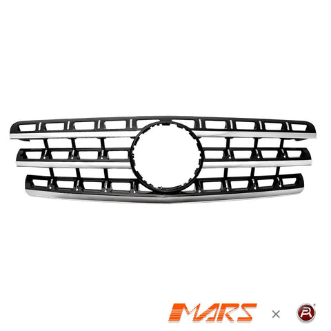 Chrome Black AMG Style Front Bumper Bar Grill Bodykit for Mercedes - Benz ML - Class W164 2009 - 2012 & ML63 - Mars Performance