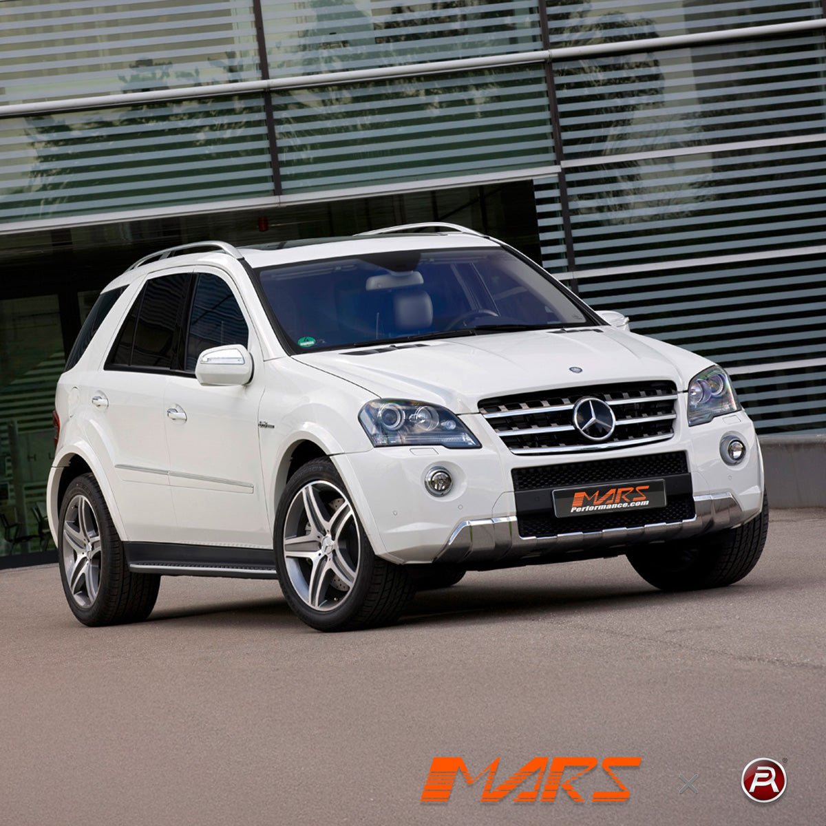 thumbnail image 2 of Stainless Steel Front Bumper Brush Grille Guard For Mercedes ML-Class W164 06-11 2 of 6