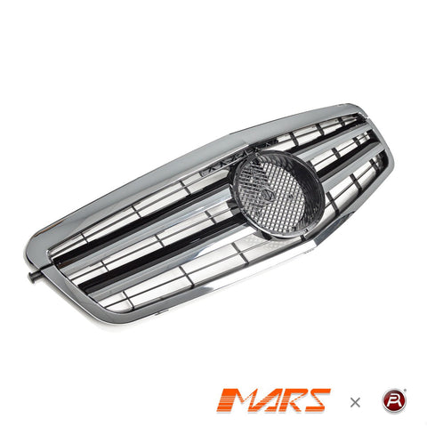 Chrome Black AMG Style Front Bumper Bar Grille Grill Bodykit for Mercedes - Benz E - Class W212 2009 - 2013 - Mars Performance
