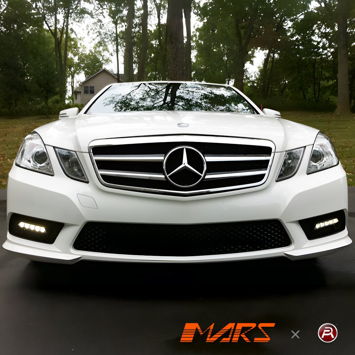 Chrome Black AMG Style Front Bumper Bar Grille Grill Bodykit for Mercedes - Benz E - Class W212 2009 - 2013 - Mars Performance
