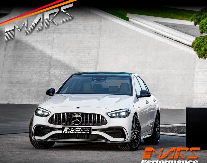 Chrome Black C63 GT Style Front Grille Grill Bodykit for Mercedes - Benz C - Class W206 with AMG Sport Bumper Bar 2022 - 25 - Mars Performance