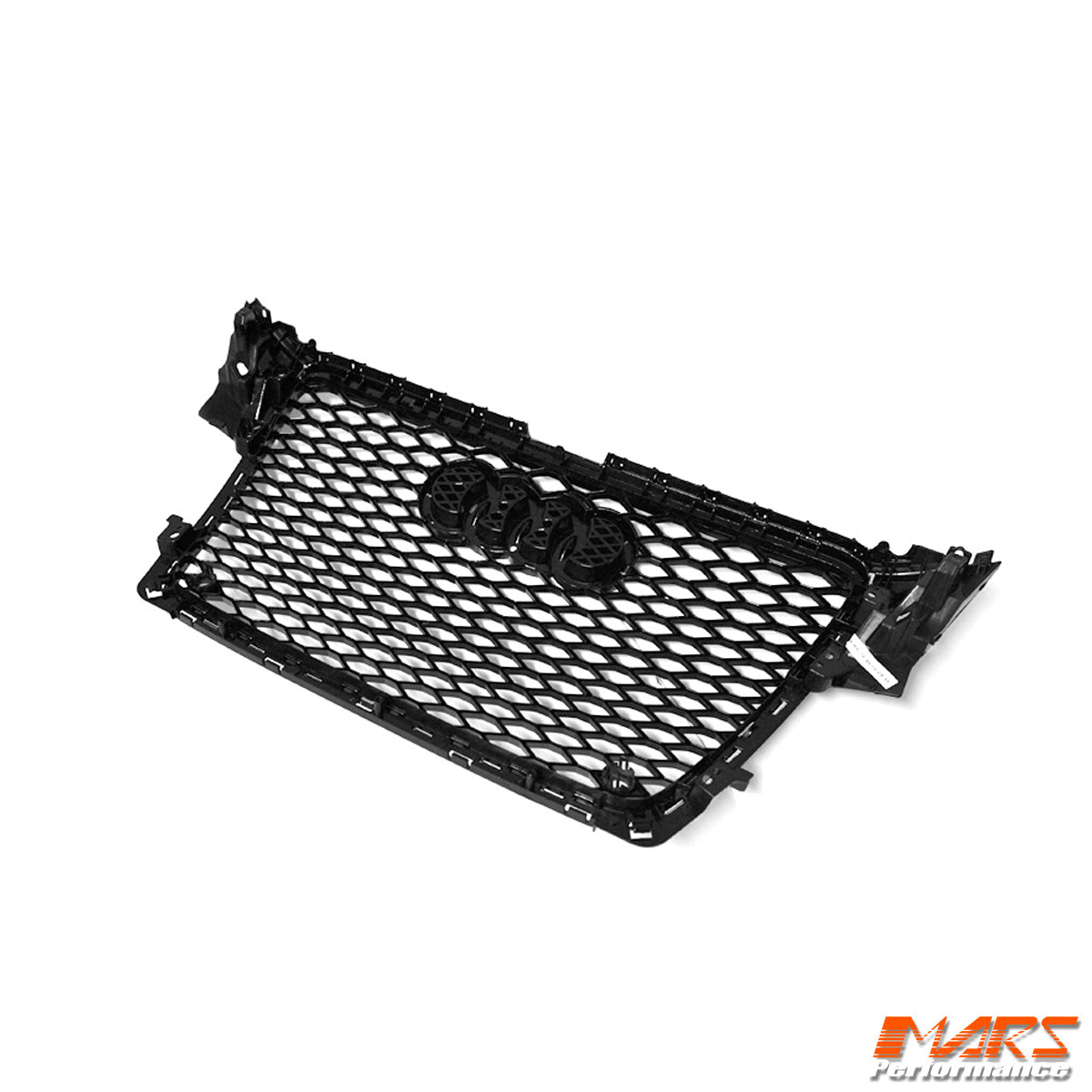 Chrome Black Honeycomb RS4 Style Front Bumper Bar Grille Grill Bodykit for AUDI A4 S4 B8 2009 - 2011 - Mars Performance