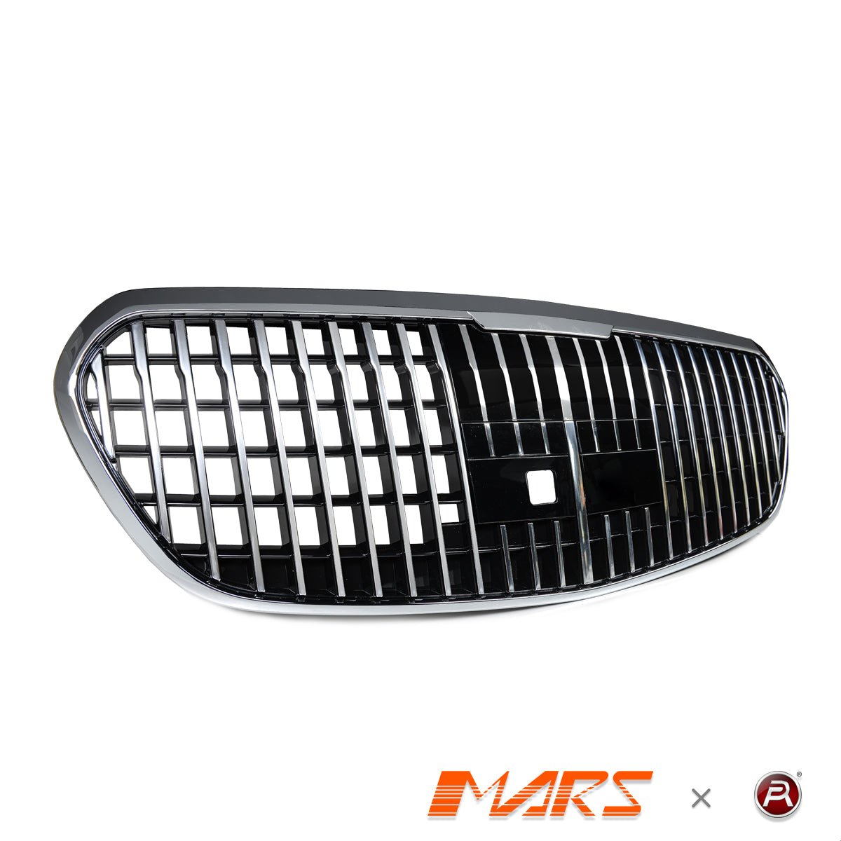 Chrome Black Maybach Style Front Bumper Bar Grill Grille Bodykit for Mercedes - Benz W223 S - Class 2021+ - Mars Performance
