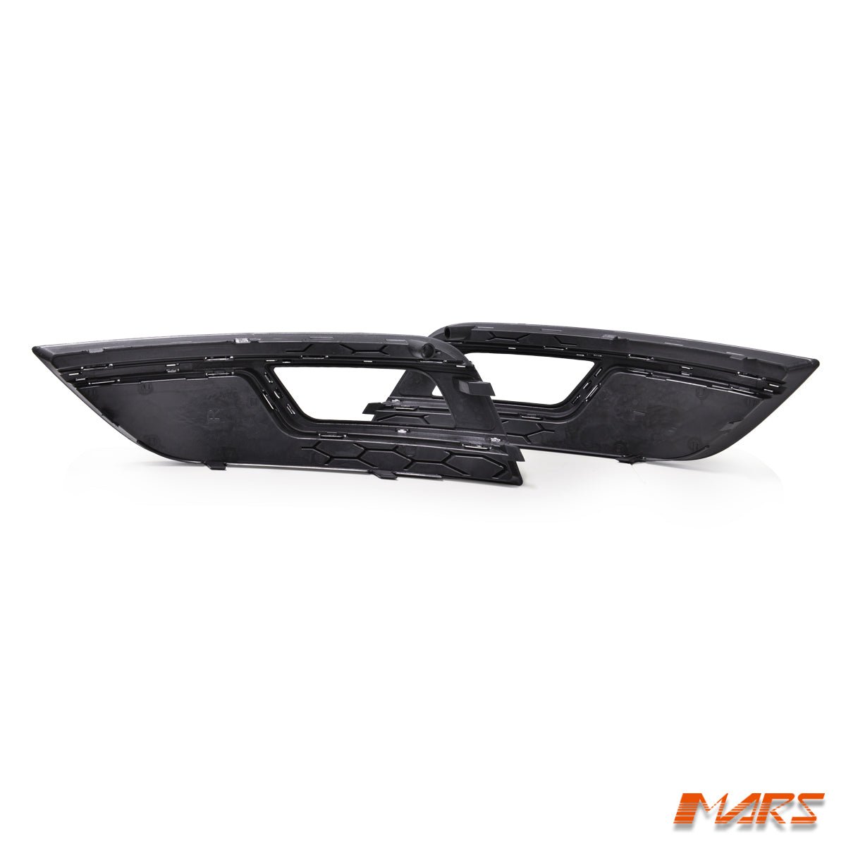 Chrome Black RS4 Style Front Bumper Bar Fog Lights Cover Grille for AUDI A4 B8 2012 - 2013 - Mars Performance