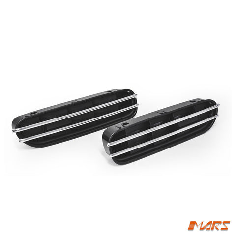 Chrome Black Side Fender Guard Air Vent Trim for BMW E60 M5 2004 - 2010 - Mars Performance