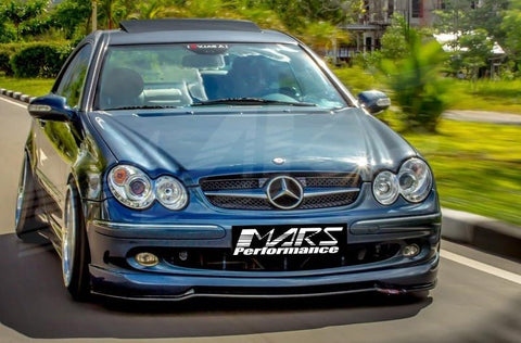 Chrome Black SLS AMG Style Front Grille for Mercedes - Benz CLK W209 C209 02 - 09 - Mars Performance