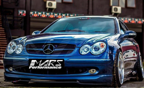 Chrome Black SLS AMG Style Front Grille for Mercedes - Benz CLK W209 C209 02 - 09 - Mars Performance