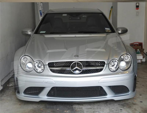 Chrome Black SLS AMG Style Front Grille for Mercedes - Benz CLK W209 C209 02 - 09 - Mars Performance