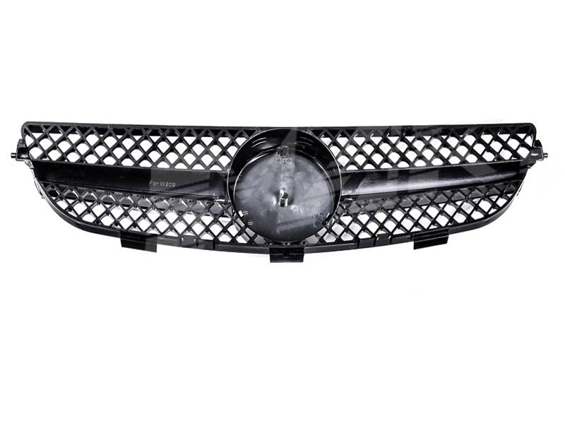Chrome Black SLS AMG Style Front Grille for Mercedes - Benz CLK W209 C209 02 - 09 - Mars Performance