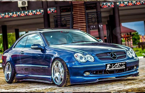 Chrome Black SLS AMG Style Front Grille for Mercedes - Benz CLK W209 C209 02 - 09 - Mars Performance