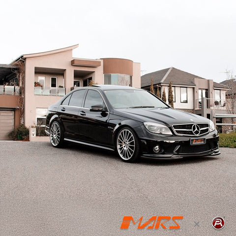 Chrome Black Update Style Front Bumper Grille Grill Bodykit for Mercedes - Benz W204 AMG C63 2007 - 2011 - Mars Performance