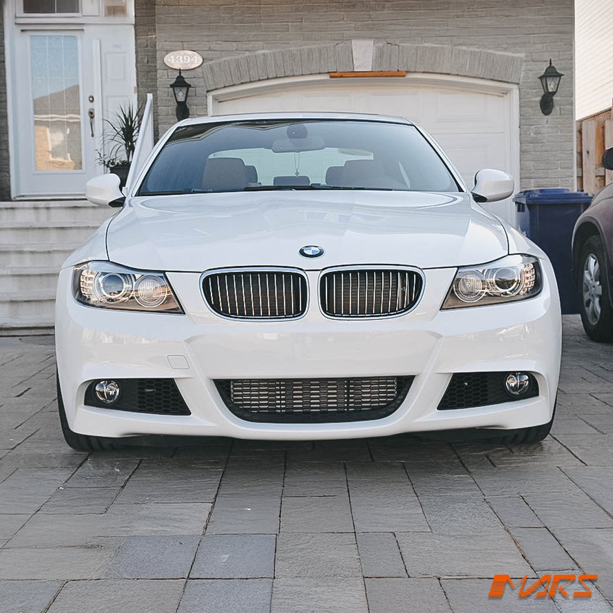 Chrome M3 style front bumper bar grill grille bodykit for BMW 3 - Series E90 Sedan & E91 Wagon 2009 - 2011 LCI - Mars Performance