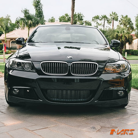 Chrome M3 style front bumper bar grill grille bodykit for BMW 3 - Series E90 Sedan & E91 Wagon 2009 - 2011 LCI - Mars Performance